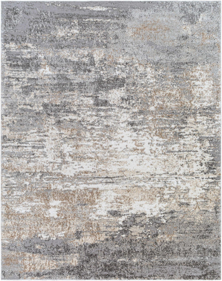 Kyabram Modern Abstract Design Gray And Ivory Area Rug - The Rug Decor