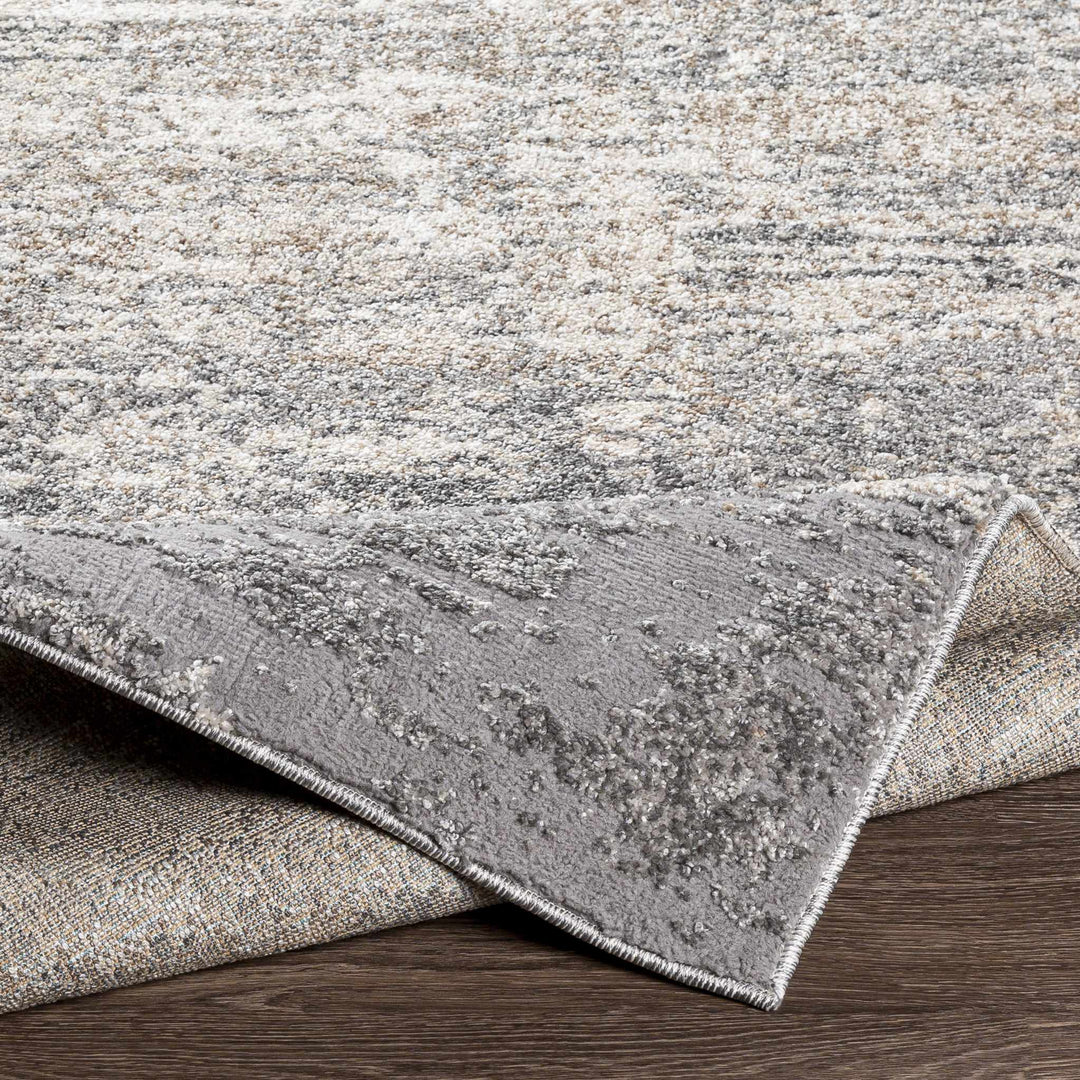Kyabram Modern Abstract Design Gray And Ivory Area Rug - The Rug Decor