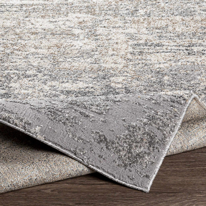 Kyabram Modern Abstract Design Gray And Ivory Area Rug - The Rug Decor