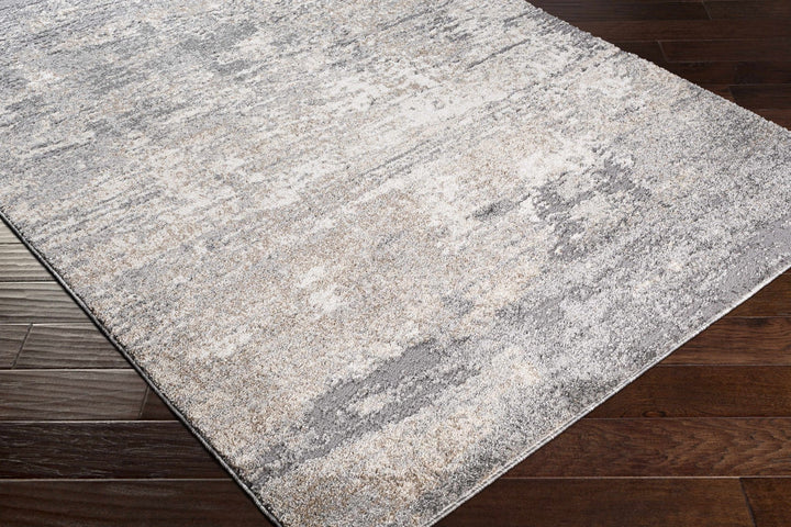 Kyabram Modern Abstract Design Gray And Ivory Area Rug - The Rug Decor