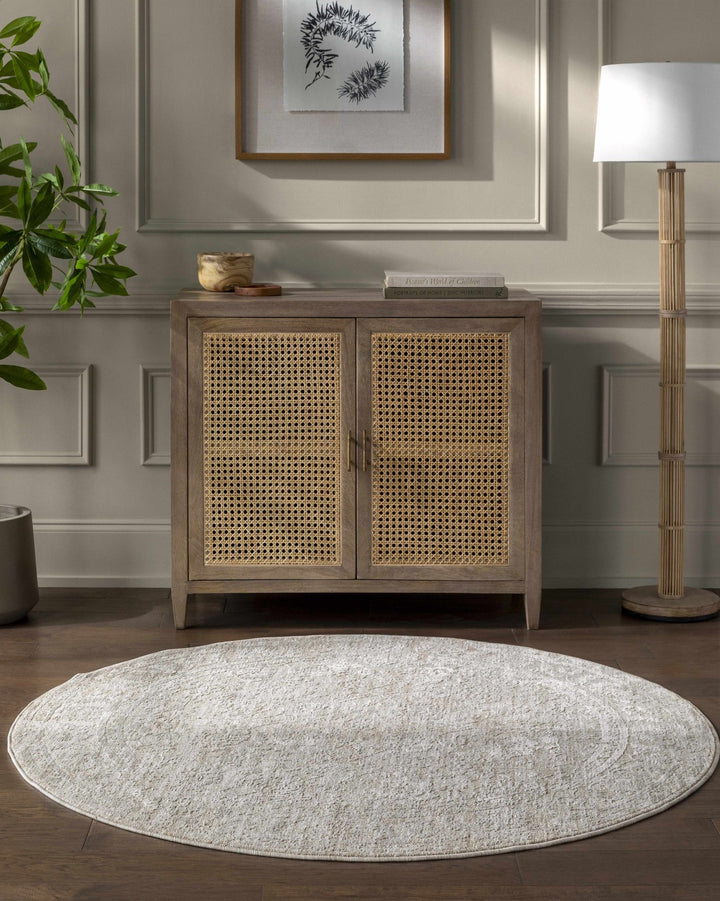 Kyran Beige Traditional Style Area Rug - The Rug Decor