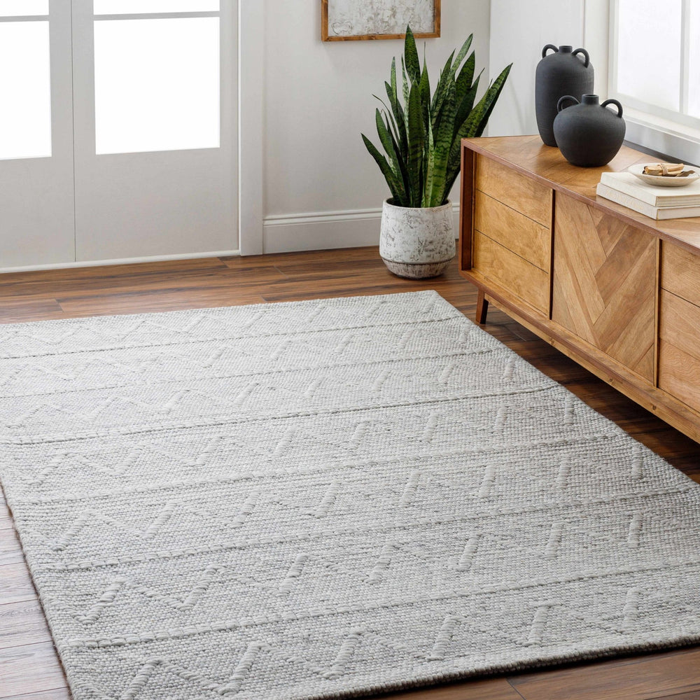 Kyung Contemporary Geometrical Gray Rug - The Rug Decor