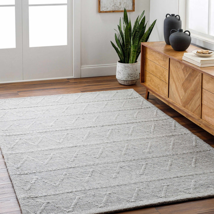 Kyung Contemporary Geometrical Gray Rug - The Rug Decor