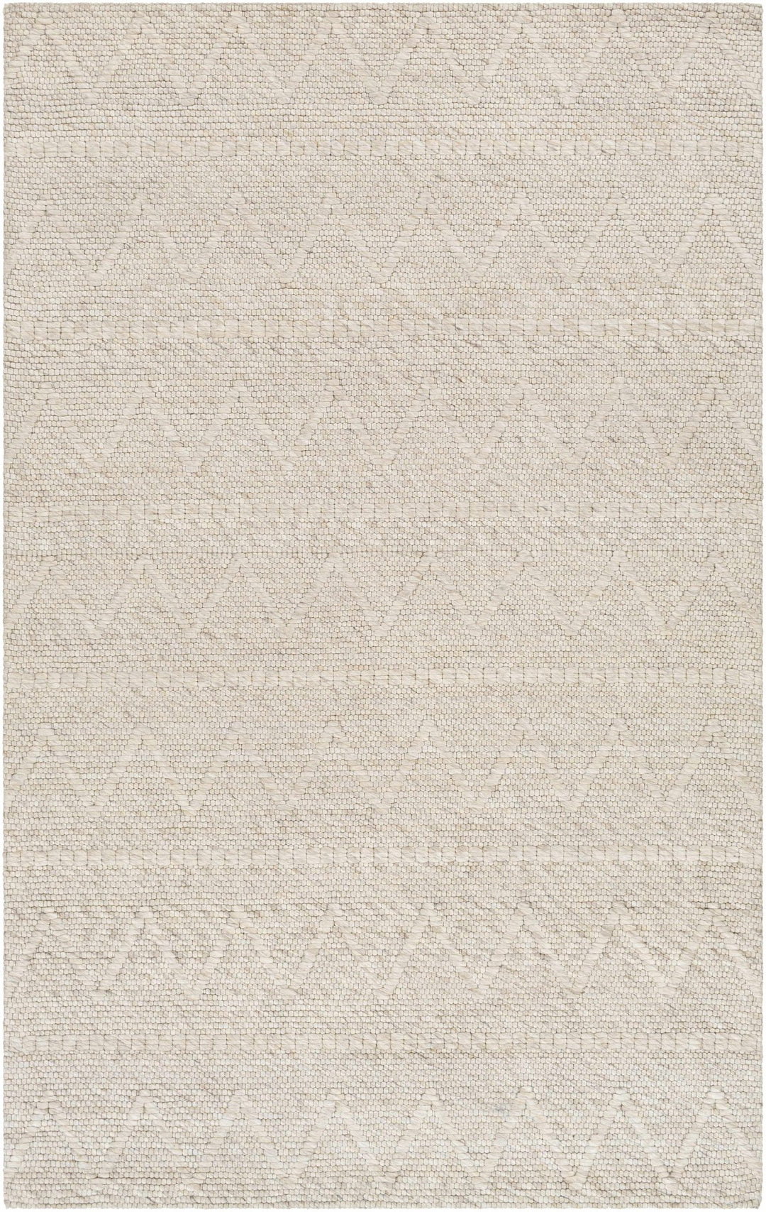 Kyung Contemporary Geometrical Ivory Area Rug - The Rug Decor