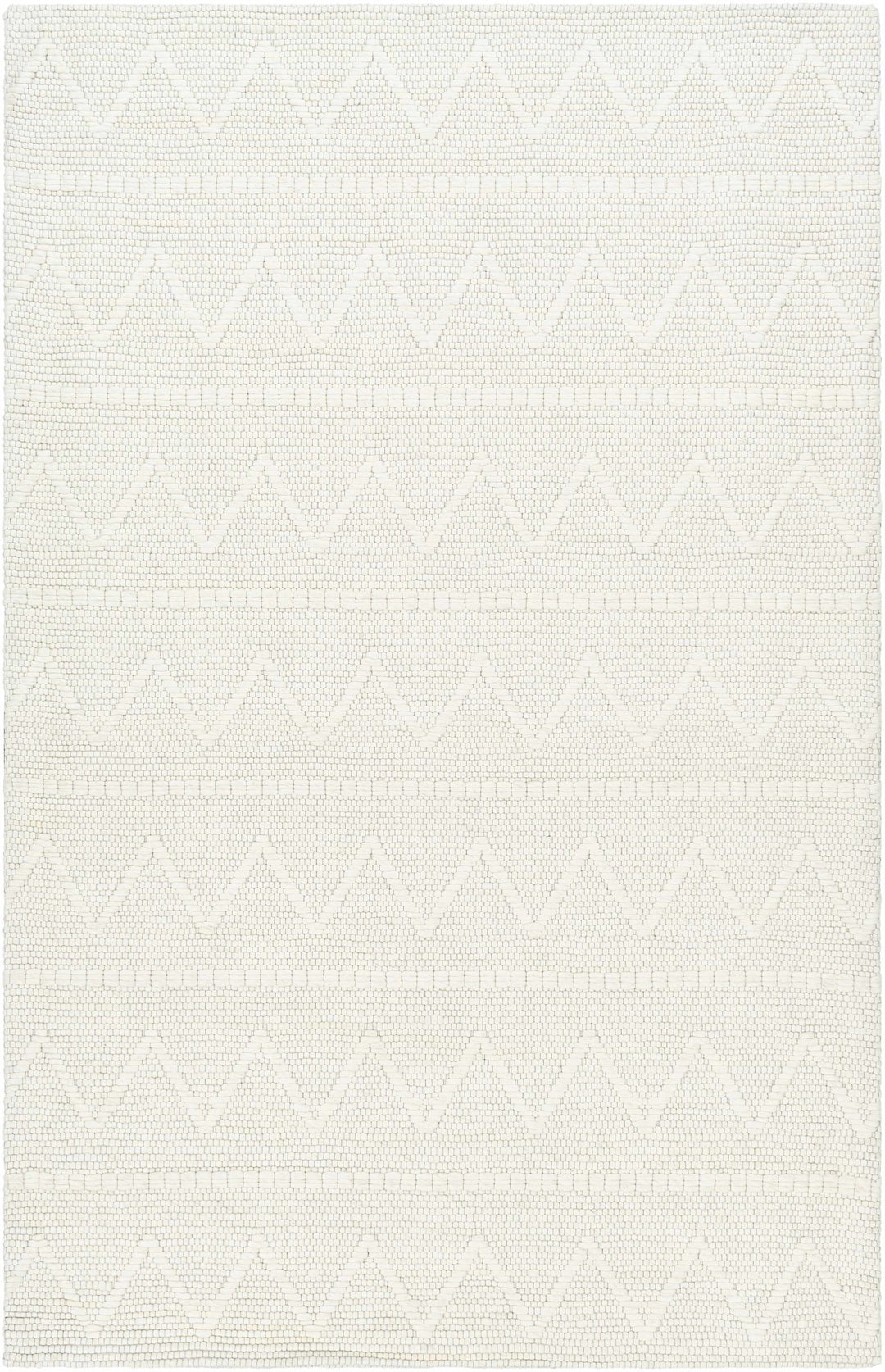 Kyung Transitional Design Cream Hand Woven Wool Rug - The Rug Decor