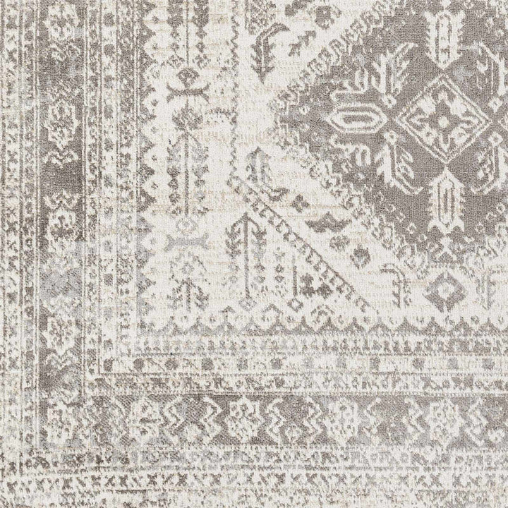 Ladybrand Traditional Beige And Brown Washable Area Rug