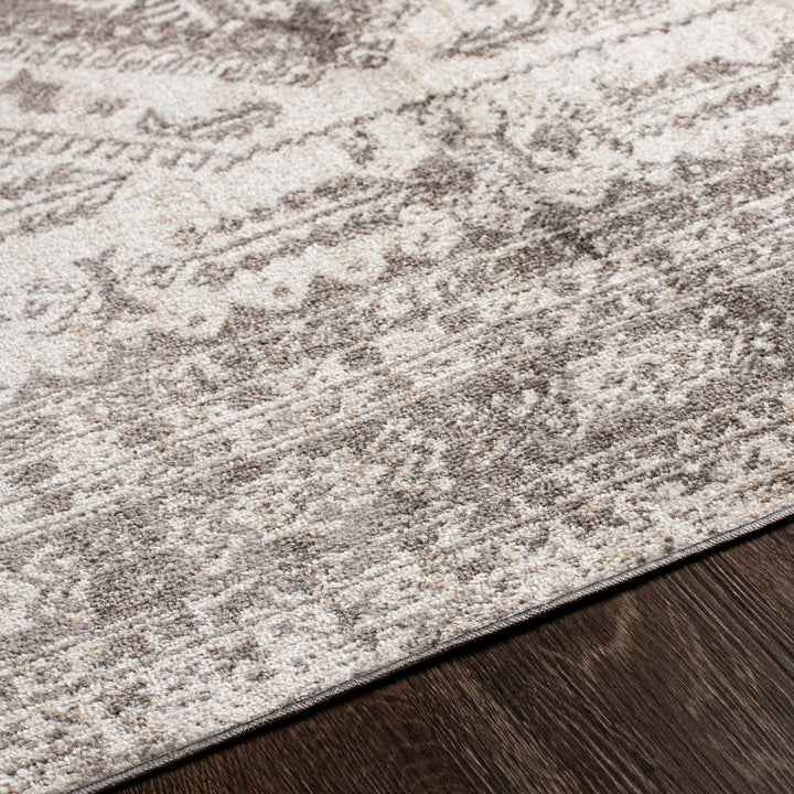 Ladybrand Traditional Beige And Brown Washable Area Rug - The Rug Decor