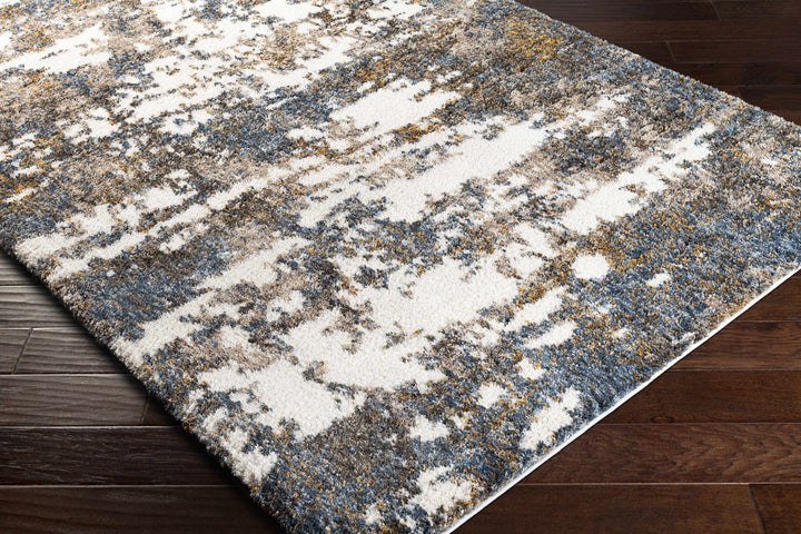 Lafontaine Modern Abstract Design Ivory And Brown Area Rug