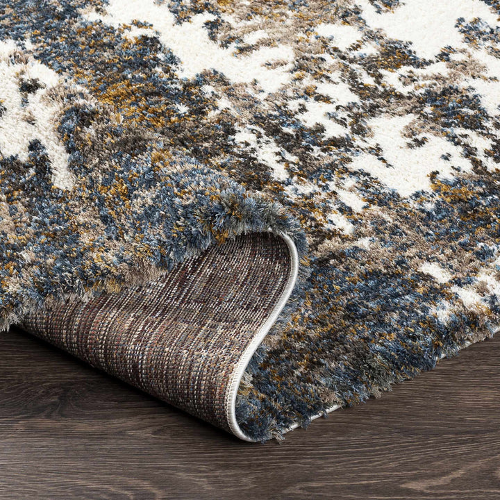 Lafontaine Modern Abstract Design Ivory And Brown Area Rug