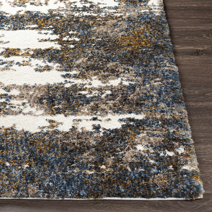 Lafontaine Modern Abstract Design Ivory And Brown Area Rug