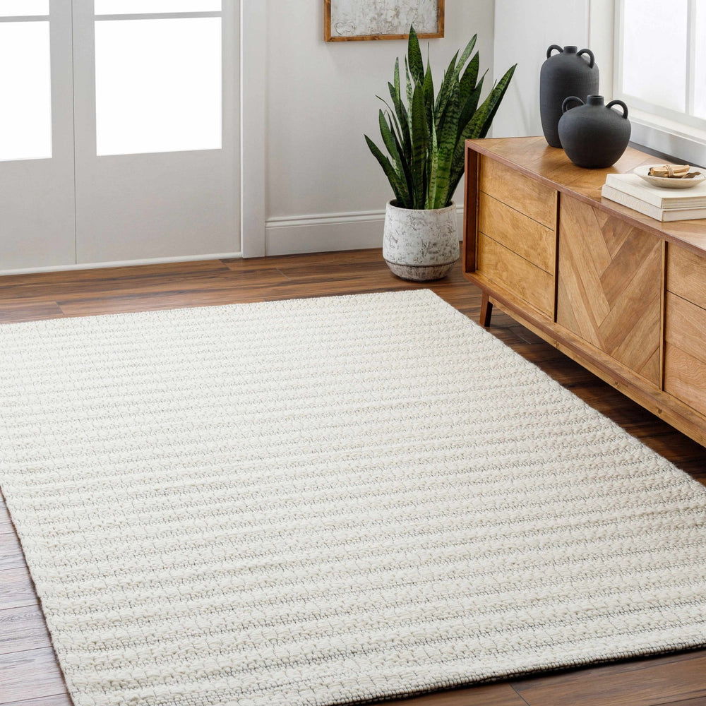 Laleh Contemporary White And Ivory Rug - The Rug Decor
