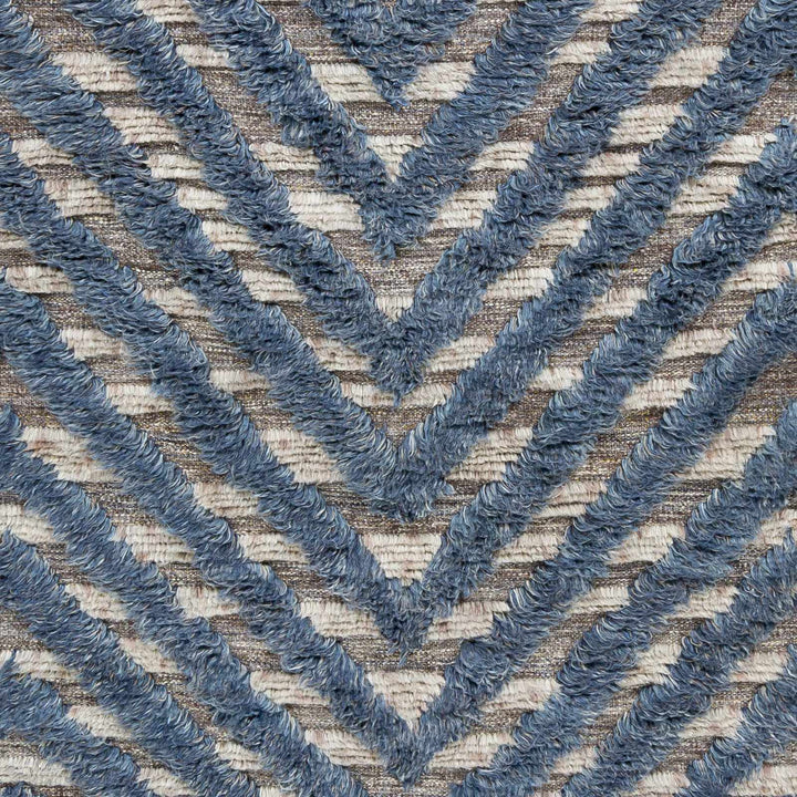 Lambsburg Blue And Gray Modern Style Hand Knotted Area Rug