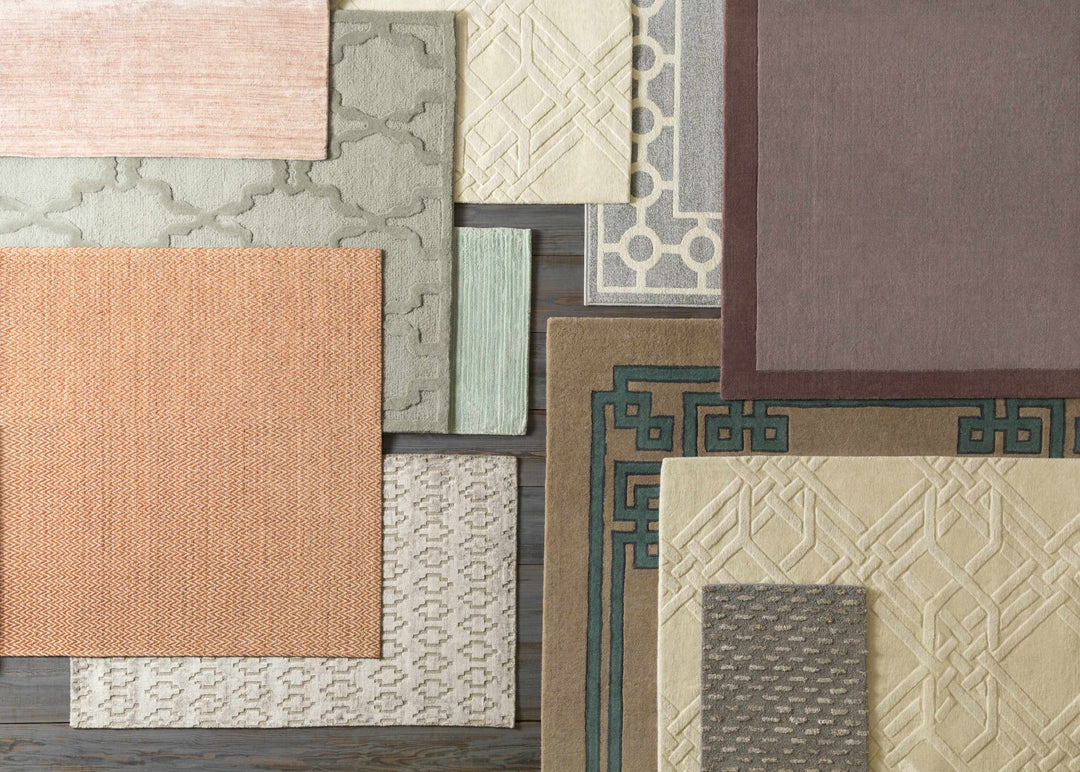 Lamoni Contemporary Geometrical Gray And Silver Viscose Rug - The Rug Decor