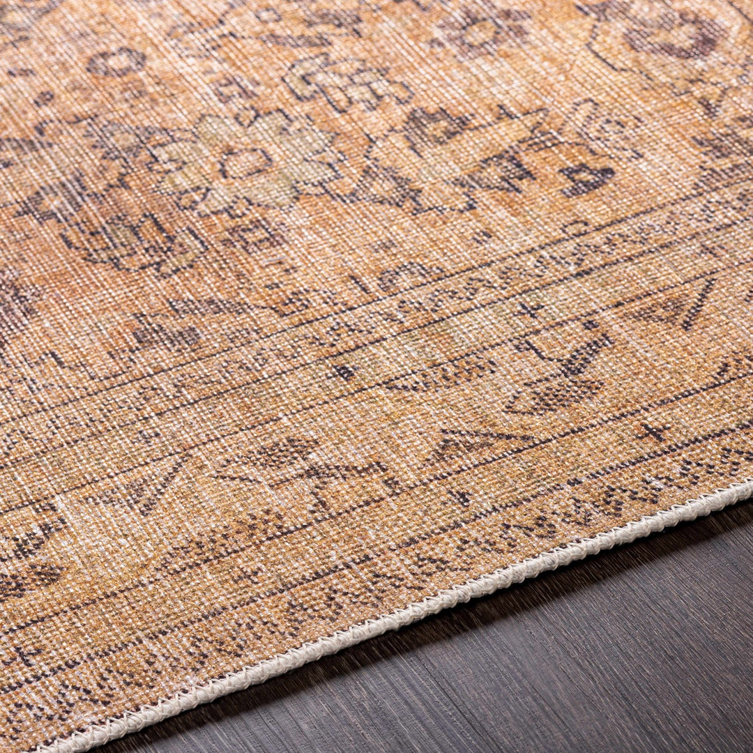 Lapining Washable Traditional Beige And Brown Area Rug - The Rug Decor