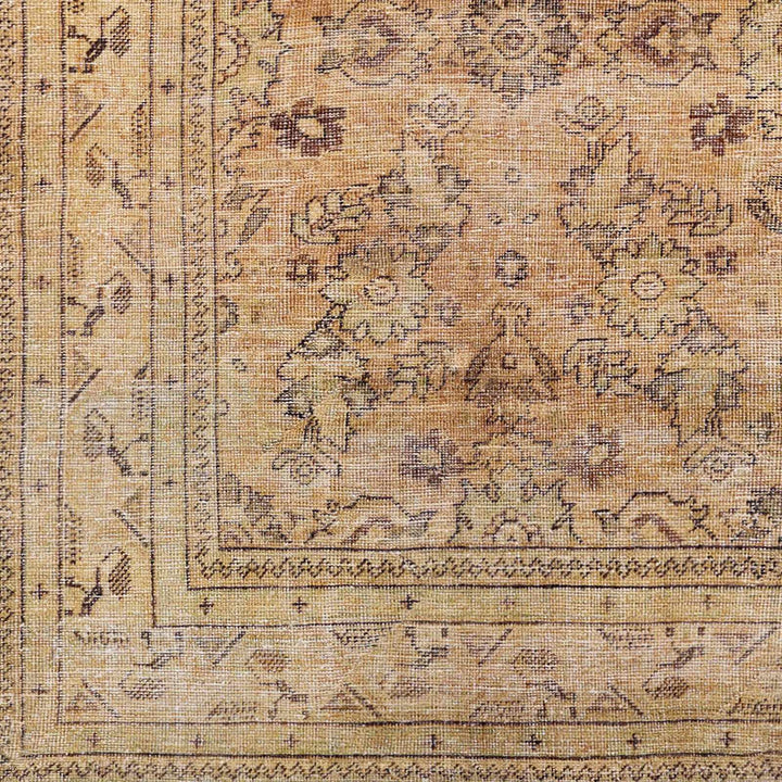 Lapining Washable Traditional Beige And Brown Area Rug - The Rug Decor