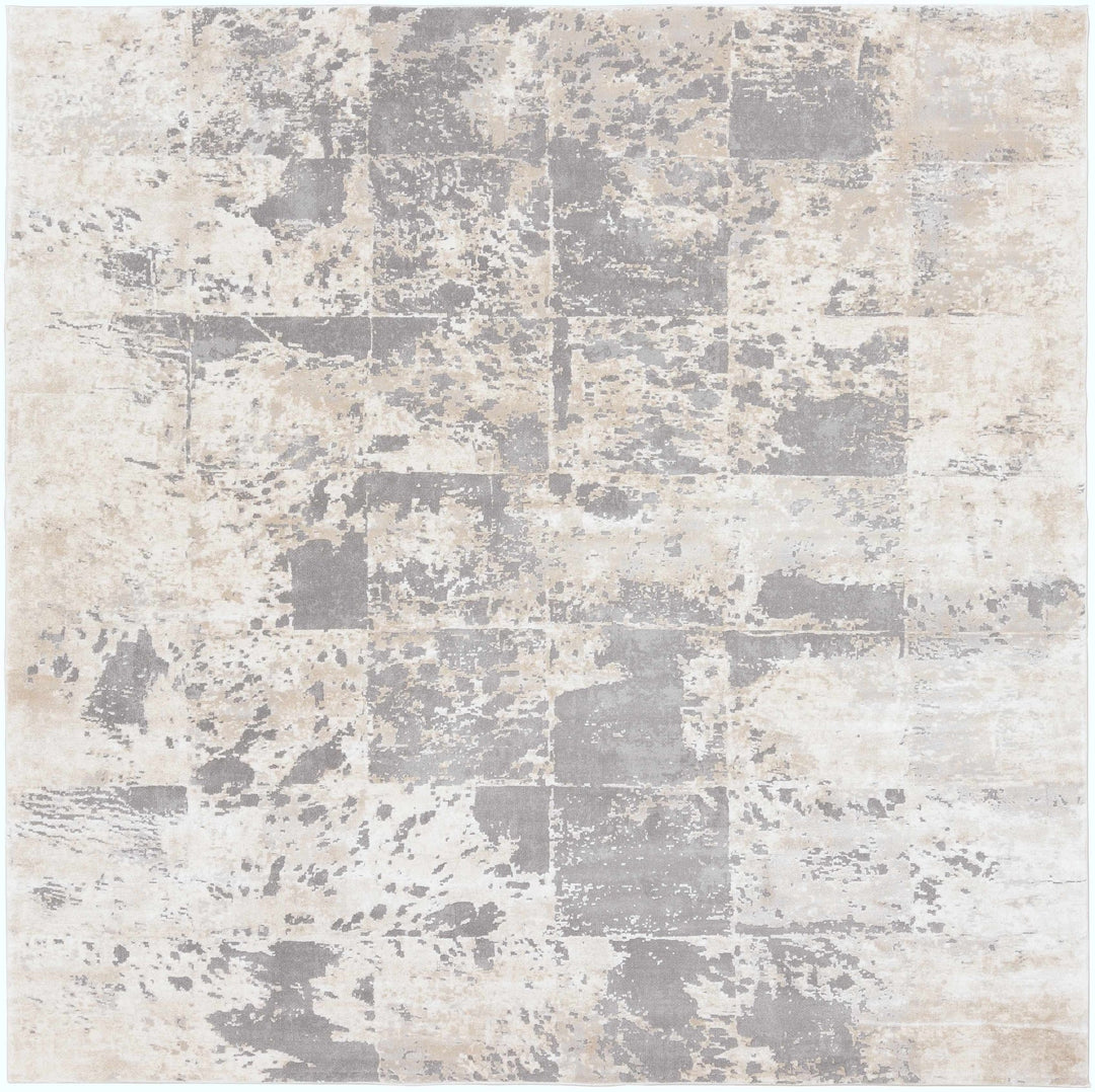 Lares Modern Abstract Design Beige And Gray Area Rug - The Rug Decor