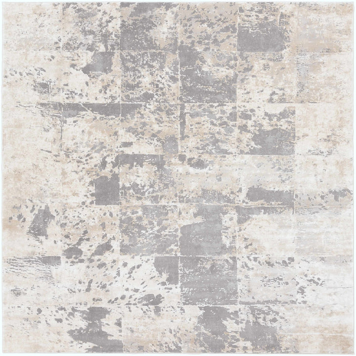 Lares Modern Abstract Design Beige And Gray Area Rug - The Rug Decor
