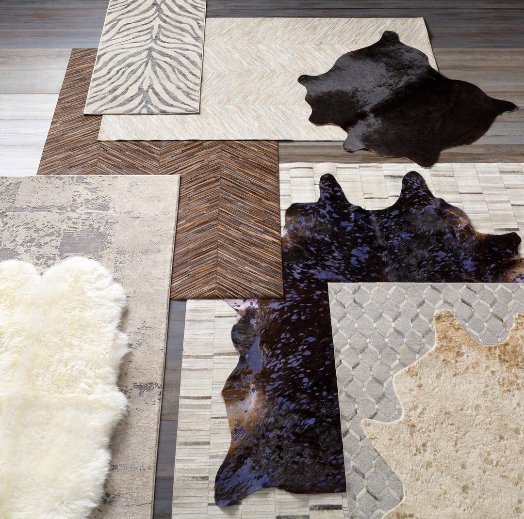 Lares Modern Abstract Design Beige And Gray Area Rug - The Rug Decor