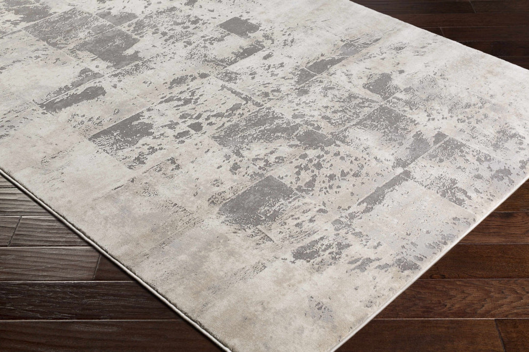 Lares Modern Abstract Design Beige And Gray Area Rug - The Rug Decor