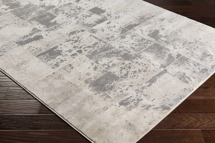 Lares Modern Abstract Design Beige And Gray Area Rug - The Rug Decor