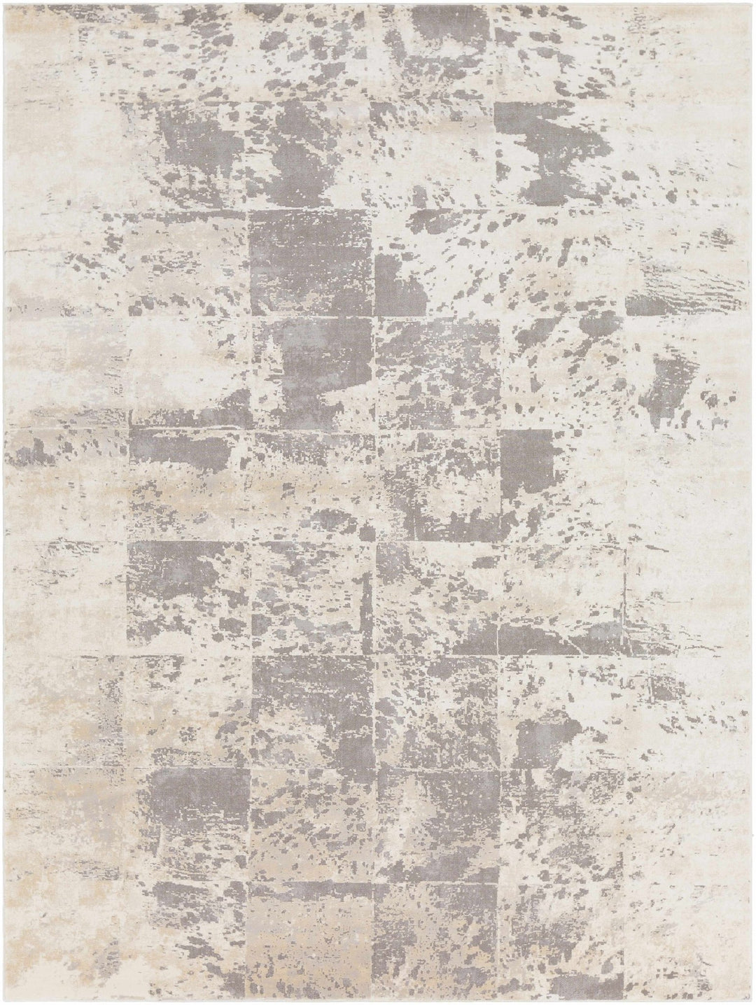 Lares Modern Abstract Design Beige And Gray Area Rug - The Rug Decor