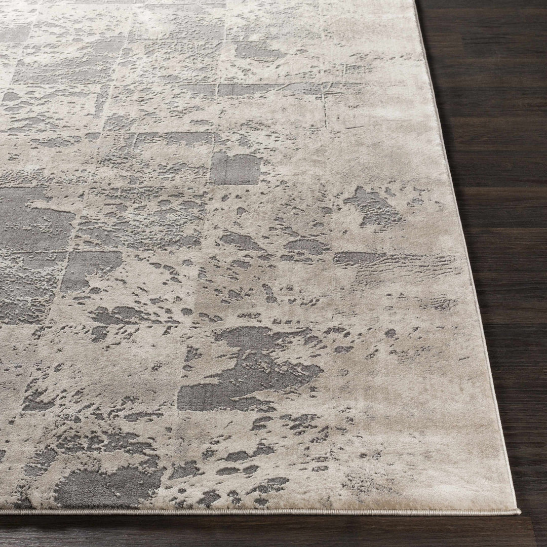 Lares Modern Abstract Design Beige And Gray Area Rug - The Rug Decor