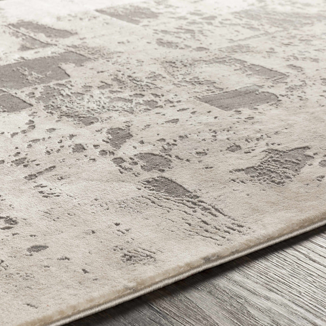 Lares Modern Abstract Design Beige And Gray Area Rug - The Rug Decor