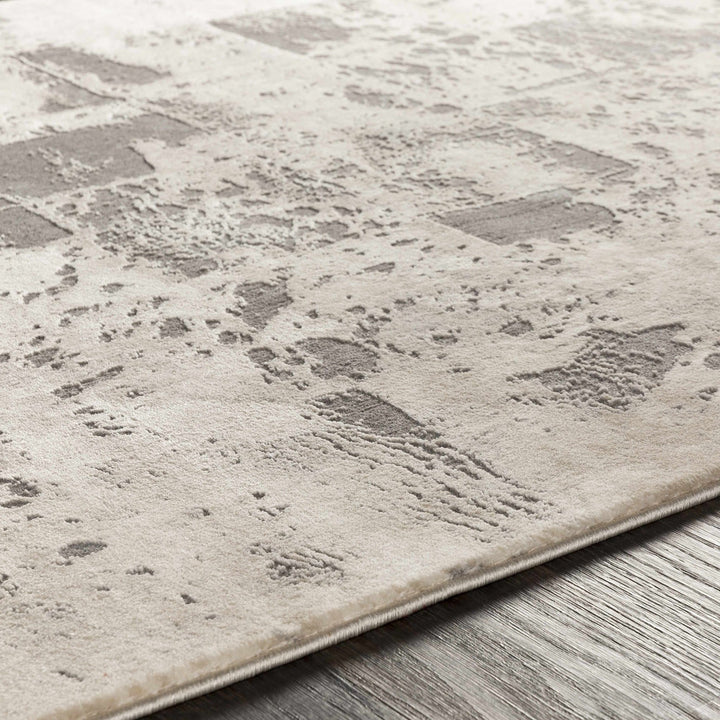 Lares Modern Abstract Design Beige And Gray Area Rug - The Rug Decor