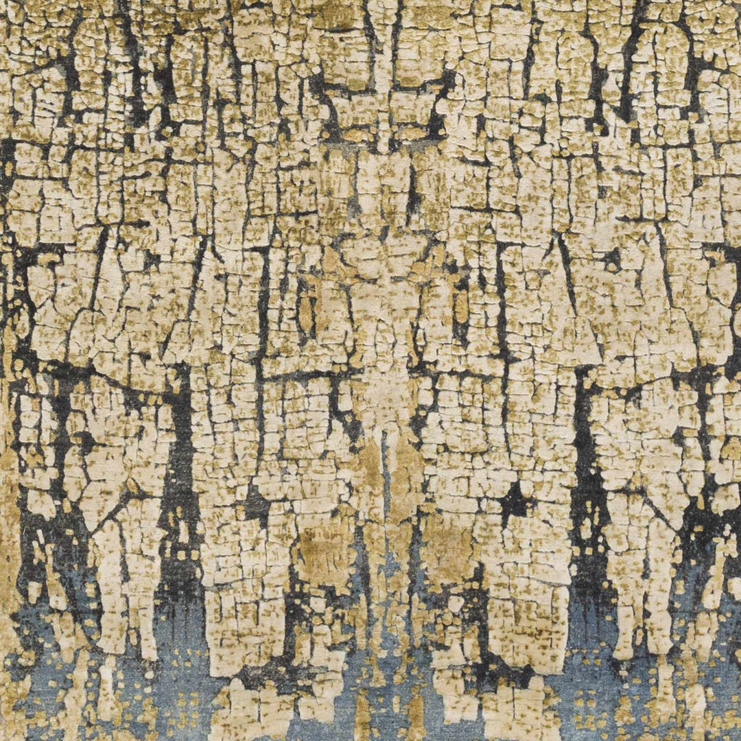 Latour Modern Abstract Design Olive Hand Knotted Wool Area Rug - The Rug Decor