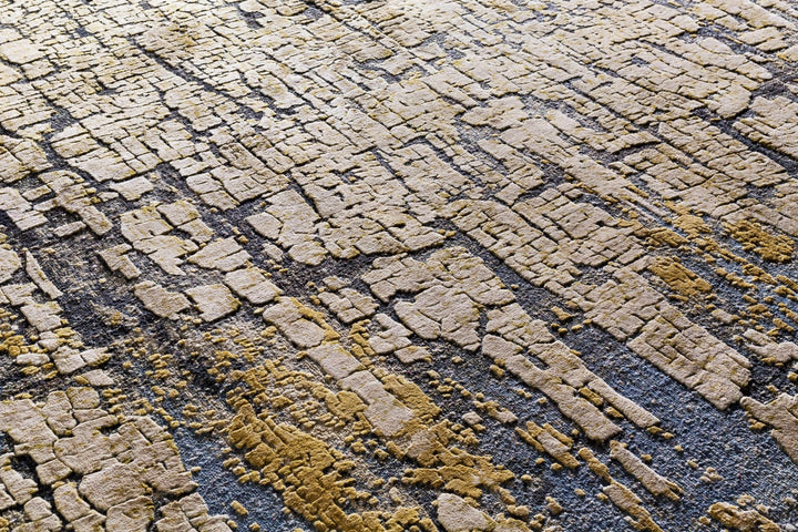 Latour Modern Abstract Design Olive Hand Knotted Wool Area Rug - The Rug Decor