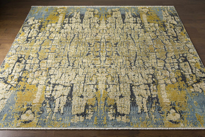 Latour Modern Abstract Design Olive Hand Knotted Wool Area Rug - The Rug Decor