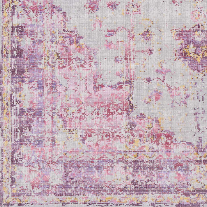 Laureldale Traditional Style Purple And Ivory Area Rug - The Rug Decor