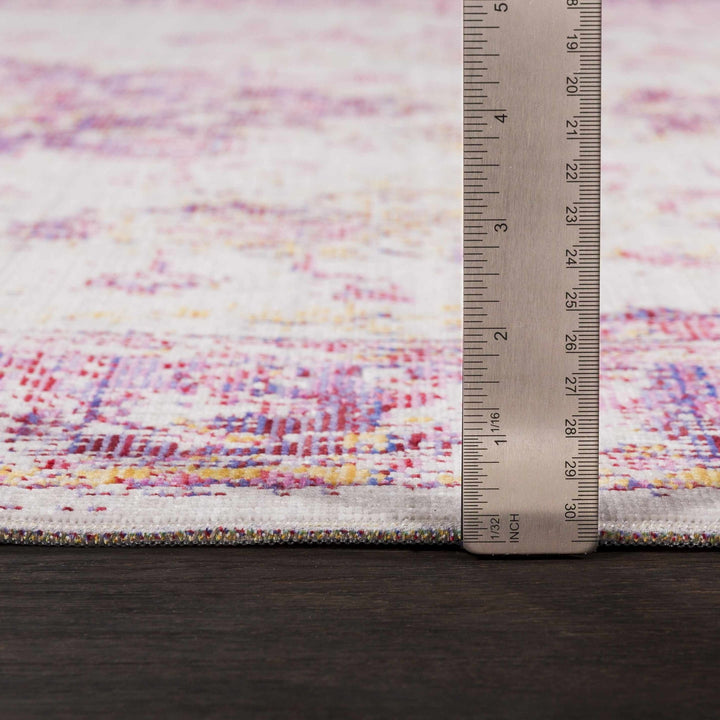 Laureldale Traditional Style Purple And Ivory Area Rug - The Rug Decor