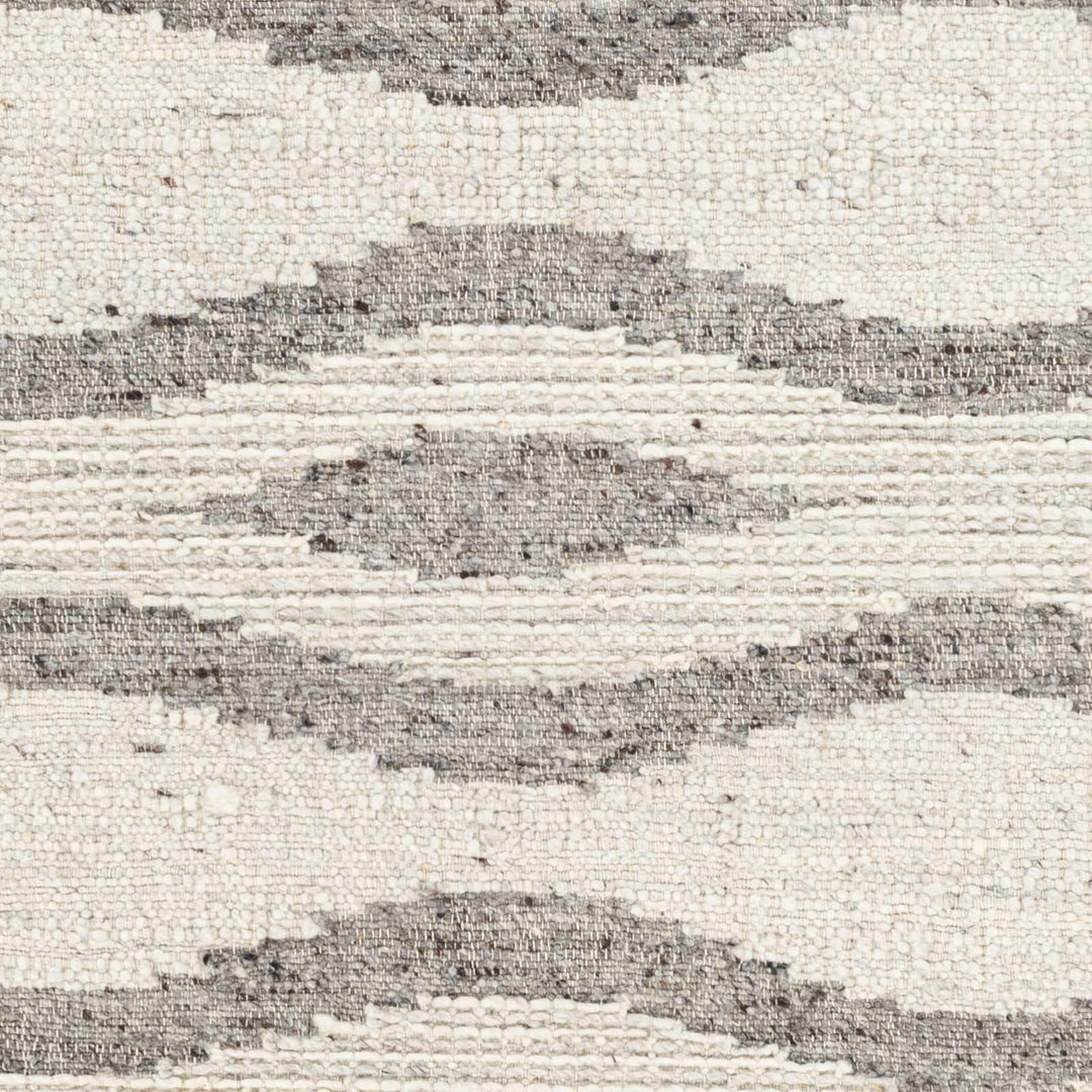 Lavalwaves Modern Style Ivory And Gray Hand Woven Wool Rug - The Rug Decor