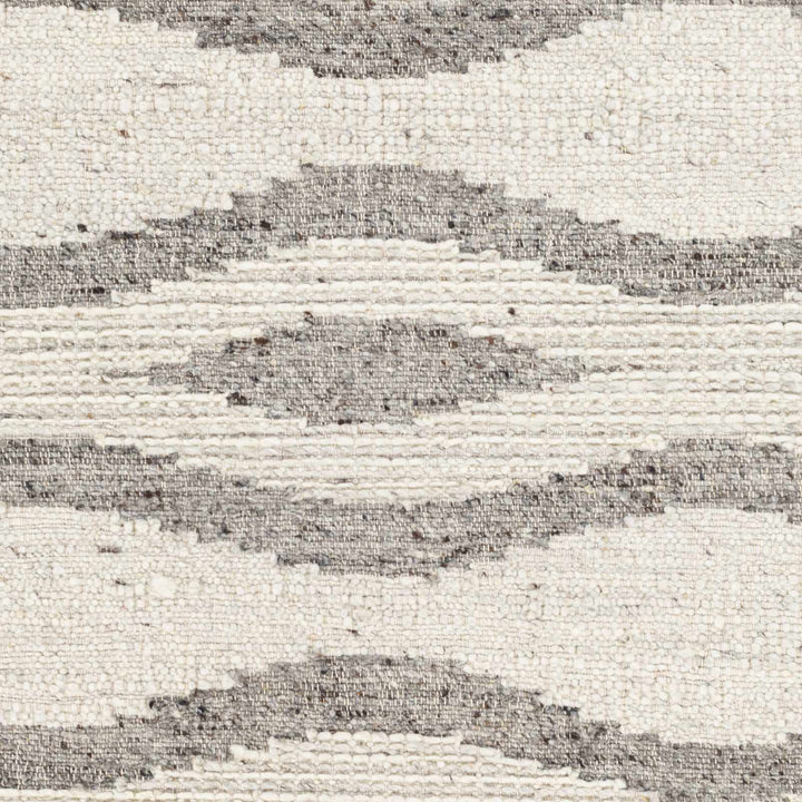 Lavalwaves Modern Style Ivory And Gray Hand Woven Wool Rug - The Rug Decor