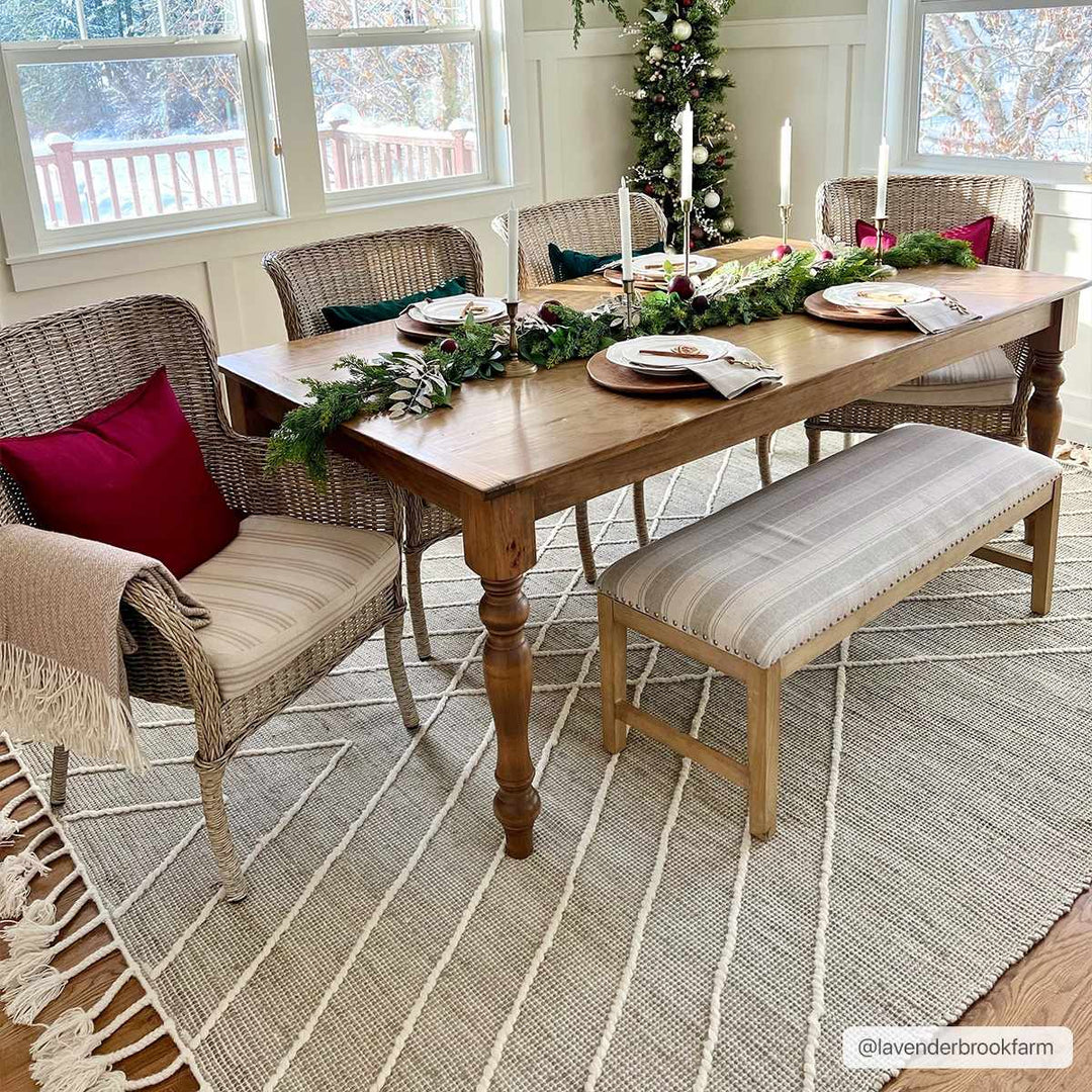 Marbletown Cream And Gray Hand Woven Jute & Wool Rug