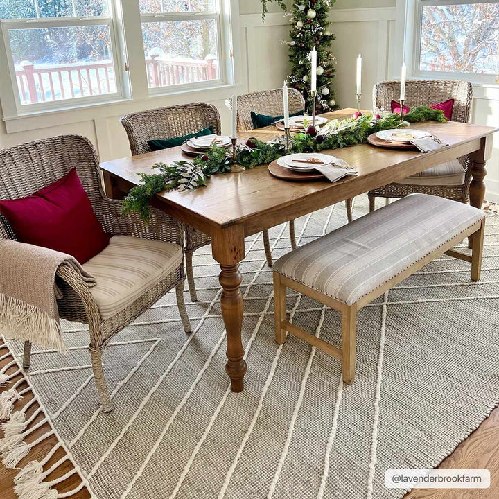 Marbletown Cream And Gray Hand Woven Jute & Wool Rug