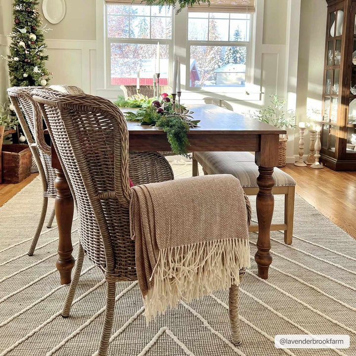 Marbletown Cream And Gray Hand Woven Jute & Wool Rug