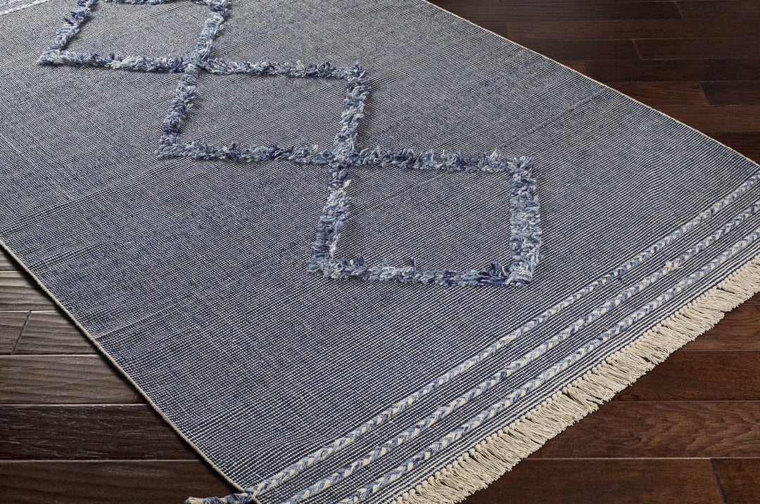 Lavington Modern Geometrical Design Blue Hand Woven Area Rug - The Rug Decor