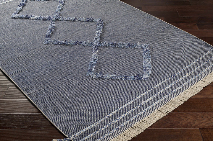Lavington Modern Geometrical Design Blue Hand Woven Area Rug - The Rug Decor