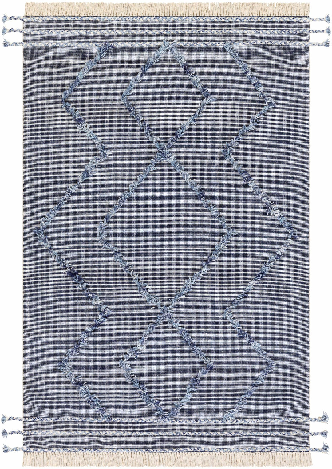 Lavington Modern Geometrical Design Blue Hand Woven Area Rug - The Rug Decor