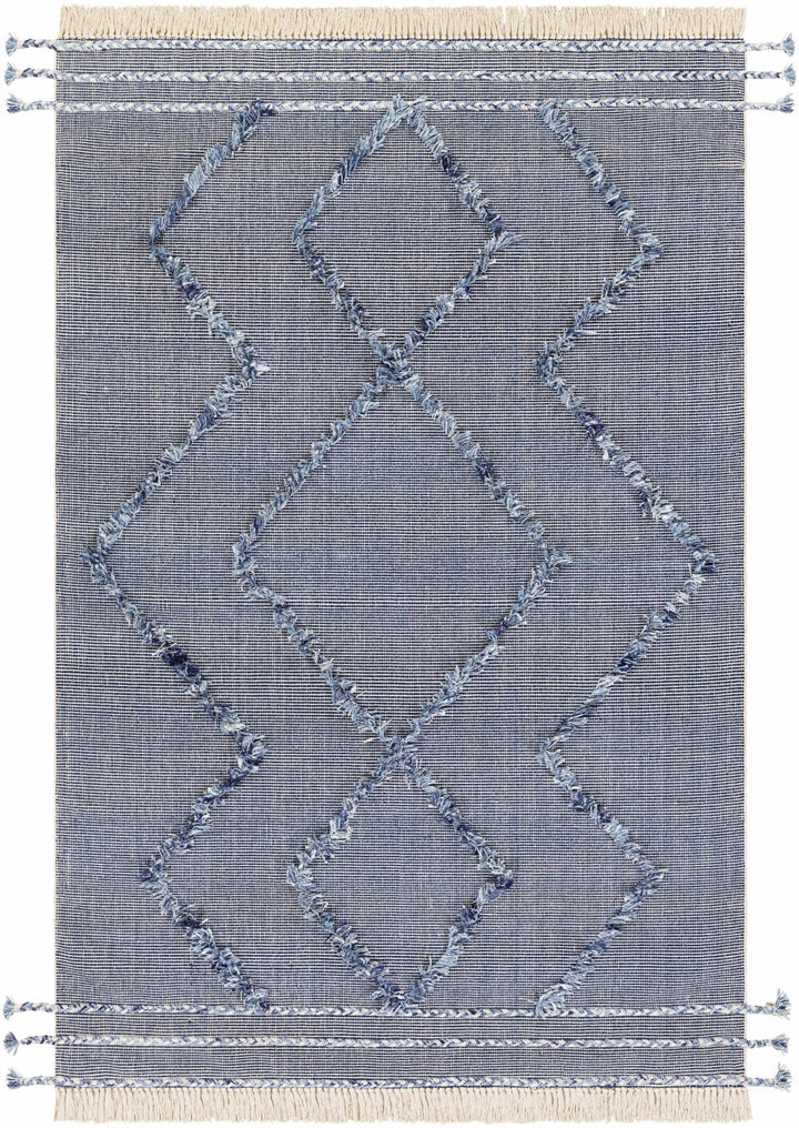 Lavington Modern Geometrical Design Blue Hand Woven Area Rug - The Rug Decor