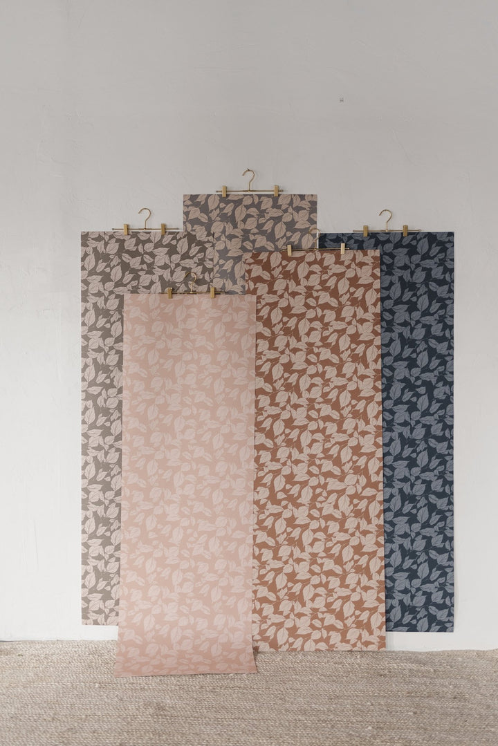 Leaf Printed Teal, Green and Pink self - adhesive Wallpaper - The Rug Decor
