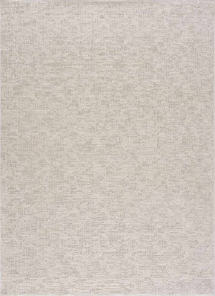 Leanna Modern Solid Design Cream Washable Area Rug - The Rug Decor