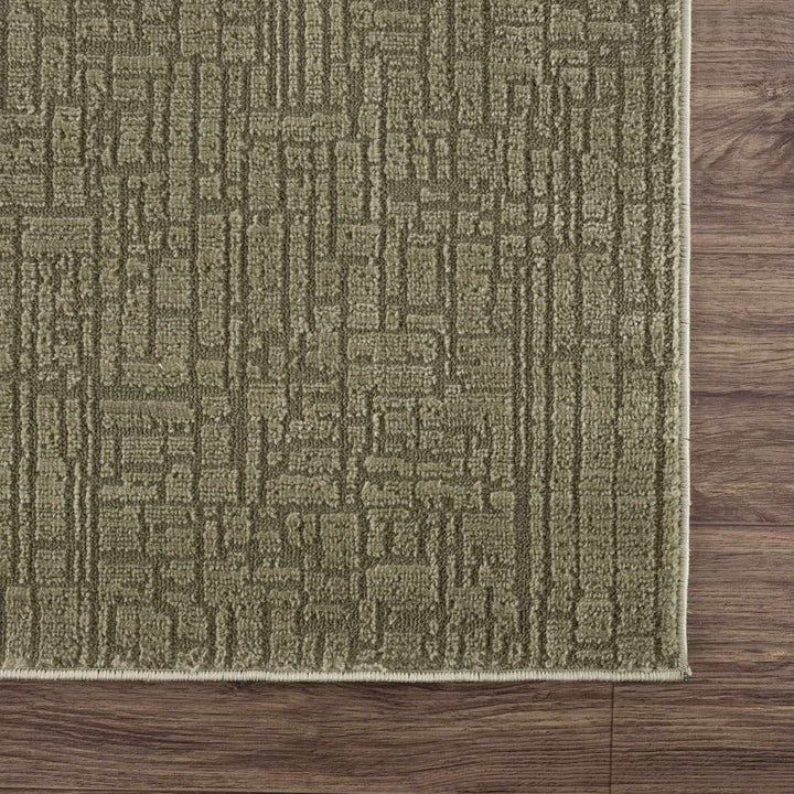 Leanna Modern Solid Design Green Washable Area Rug - The Rug Decor