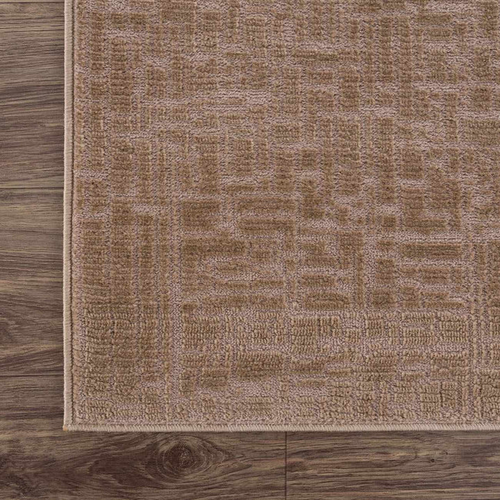 Leanna Modern Style Brown Washable Area Rug - The Rug Decor