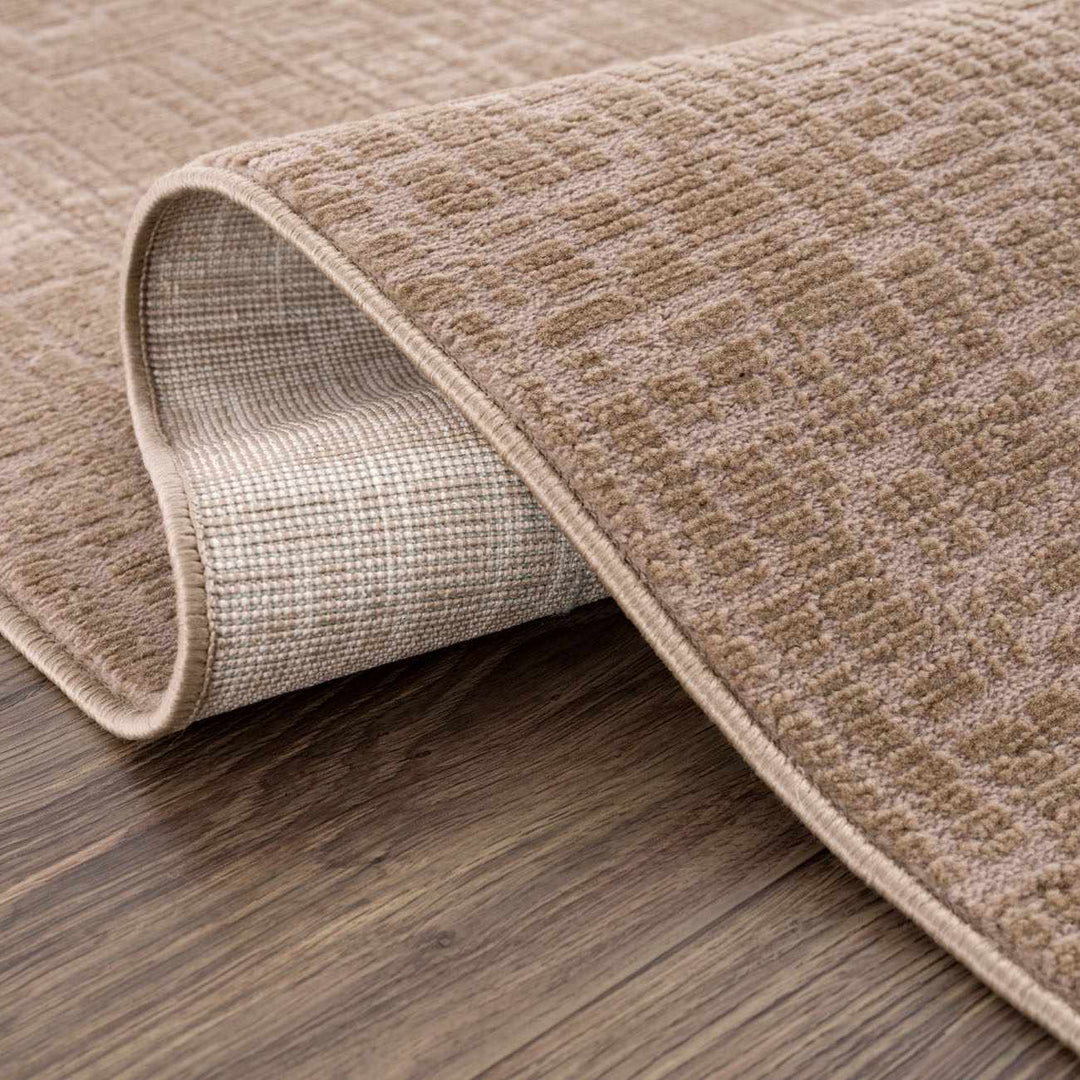 Leanna Modern Style Brown Washable Area Rug - The Rug Decor