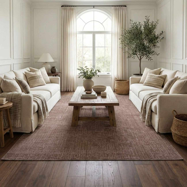 Leanna Modern Style Brown Washable Area Rug - The Rug Decor