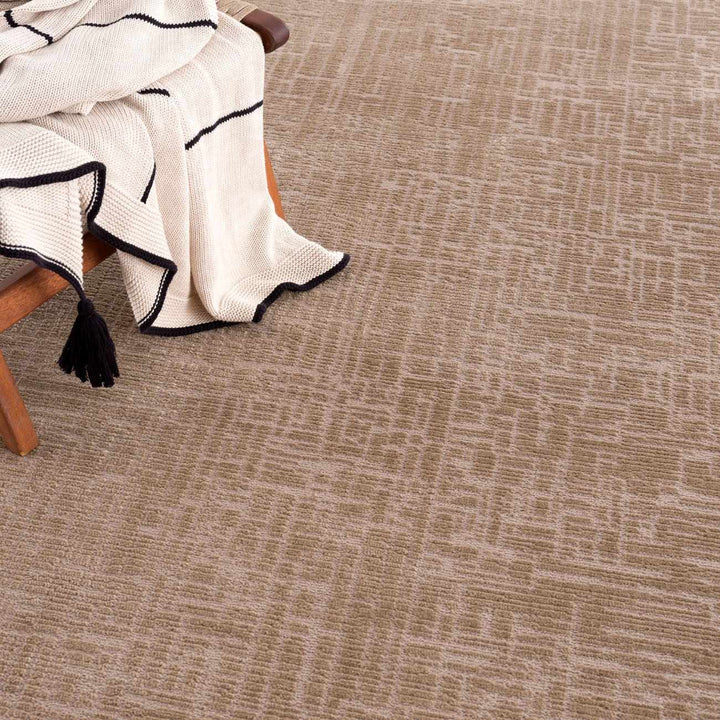 Leanna Modern Style Brown Washable Area Rug - The Rug Decor
