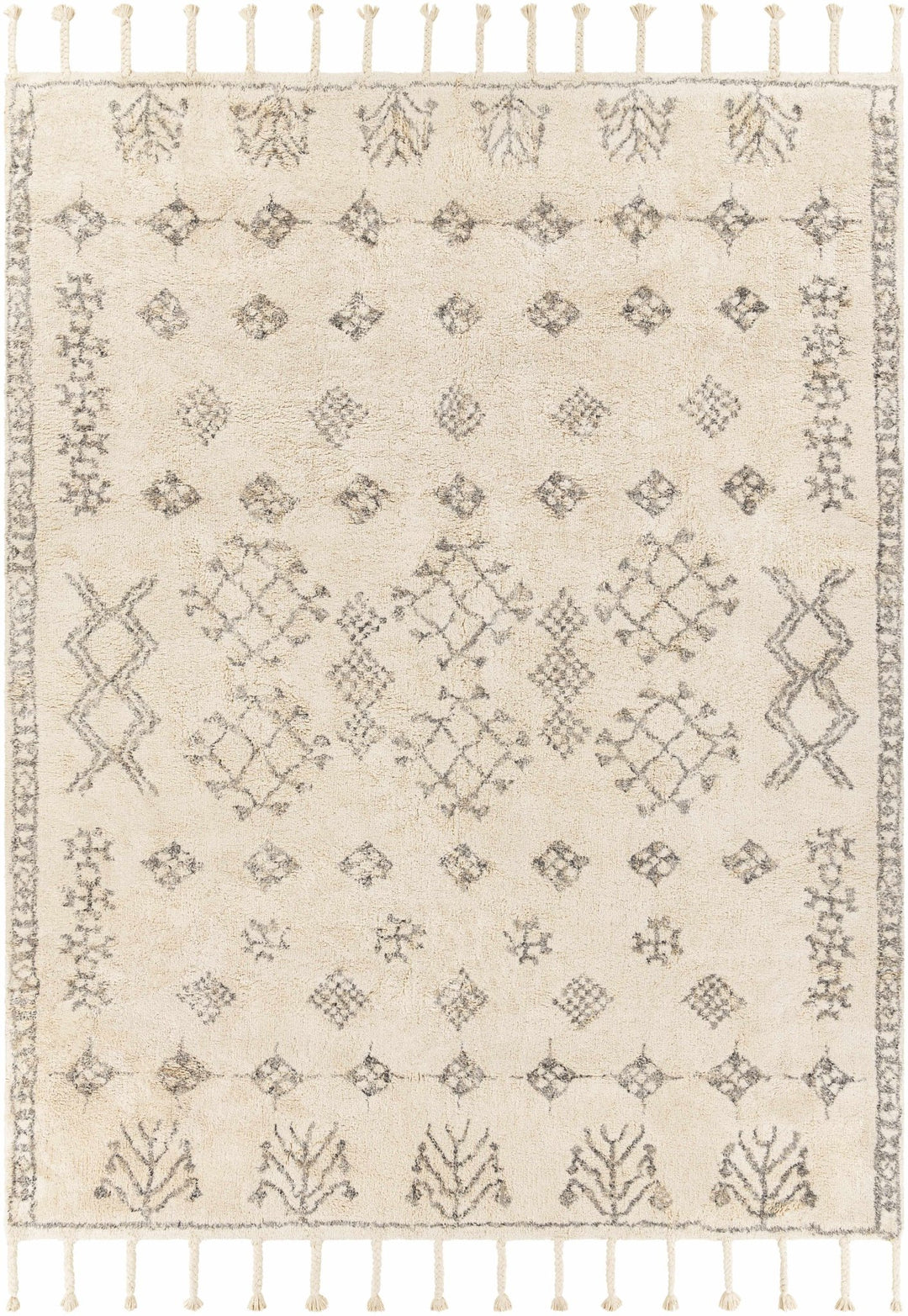 Lebeau Ivory Modern Geometrical Design Hand Woven Area Rug - The Rug Decor